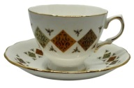 COLCLOUGH Angielska porcelanowa Filiżanka ze spodkiem
