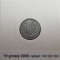 *P[0704] POLSKA 10 groszy 2009 III Rzeczpospolita Orzeł (heraldyka) *Holder