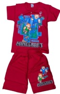 KOMPLET LETNI CHŁOPIĘCY MINECRAFT R.128 (7-8 LAT)