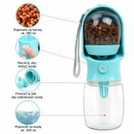 BUTELKA DLA PSA KOTA POIDŁO BIDON MISKA PRZENOŚNA NA WODĘ KARMĘ TURYSTYCZNA