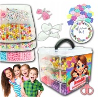 ZESTAW DO ROBIENIA BIŻUTERII BRANSOLETEK NASZYJNIKÓW ZESTAW Z LITERKAMI DIY