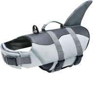 KAMIZELKA RATUNKOWA DLA PSA SZELKI DO WODY PŁYWANIA KAPOK REKIN SHARK S