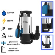 Güde Pompa Zanurzeniowa do Brudnej Wody GS 1103 PI 1100W | 20 000 L/H