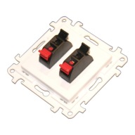 Gniazdo głośnikowe podwójne (2x) do ramek S10