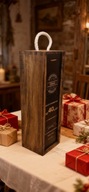 STOJAK NA WINO URODZINY 30 35 40 45 50 60 70 PALISANDER LAKIEROWANY
