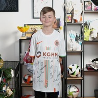 Koszulka meczowa ZAGŁĘBIE LUBIN z autografami - Jacob the Goalkeeper