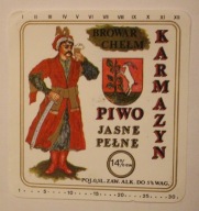 ETYKIETA - Browar Chełm - KARMAZYN - CHEŁM - PIWO PEŁNE JASNE
