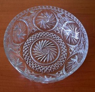 Duża, kryształowa misa