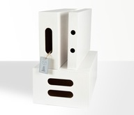 Skrzynki ze sklejki Apple box 3 szt. Białe