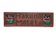 Hakuna Matata drewniany napis pamiątka rękodzieło Kenia Król Lew