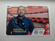 Karta topps matach autograf PSV Eindhoven Peter Bosz Europa League