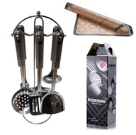 ZESTAW PRZYBORÓW DO KUCHNI KOMPLET AKCESORIÓW KUCHENNYCH 7 EL + GRATIS