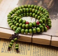 Mala buddyjski różaniec odcienie zieleni