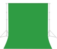 TŁO FOTOGRAFICZNE ZIELONE 3x3m MATERIAŁOWE GREEN SCREEN MATOWE