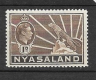 Nyasaland xx S902 JVI fauna lampart MNH VF 4,5funta