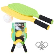 ZESTAW PALETEK DO PICKLEBALLA TENISA BADMINTONA DWIE PALETKI RAKIETY PIŁKA