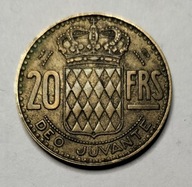Moneta Monako 20 franków 1950