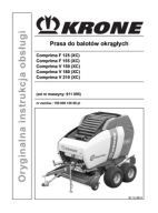 Krone COMPRIMA F125...V150, V210XC - instrukcja obsługi pras do balotów PL