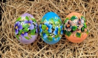 Pisanki ręcznie malowane wydmuszki jajka kurze wielkanocne decoracje
