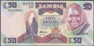 Zambia 50 kwacha - Kenneth Kaunda - stan bankowy UNC