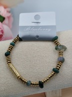 Blueberry bransoletka damska Kamienie Naturalne Stal 316 klasa design