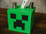 karbonka Minecraft Creeper – Oryginalna Skarbonka dla Gracza | Prezent