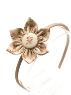 Momilio handmade Opaska do włosów z kwiatem kolekcja Laura