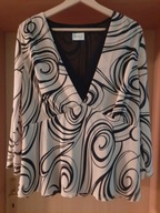 Tunika 18/44 ROMAN oryginals odcinana pod biustem dekold V żorżeta cudna