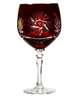 KRYSZTAŁOWE Kolorowe Kieliszki do Wina/Goblety 360 ml wys. 20 cm Polskie