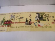 KILIM MAKATKA HAFTOWANA DO POWIESZENIA SKANDYNAWSKI