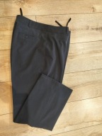 Spodnie damskie XL eleganckie lejące zgrabne kant grafit proste pas92