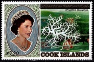 **806 COOK ISLANDS 1005 - NOMINAŁ 7,2$ = 16E - KORALOWCE, RYBY