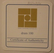 CERTYFIKAT DO MONETY 100 DRAM 2008 ARMENIA - ZNAK ZODIAKU BLIŹNIĘTA