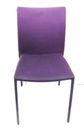 Krzesło tapicerowane w całości, z nogami, fiolet