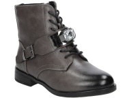 DZIECIĘCE SZARE TRZEWIKI OZDOBY JEZZI MR1718-4 WYPRZEDAŻ R.32