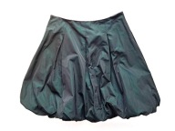 Spódnica Pennyblack butelkowa zieleń acetat bombka r.38/M, p.78,dł. 53 ,BDB