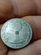 ŻETON SENATORA KOLONIA 1730 SREBRO- BARDZO RZADKI- 2 OGONY