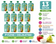 13X100g ZESTAW BIO MUSIAK- Mus jabłko- gruszka- ryż
