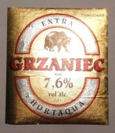 ETYKIETA PIWO GRZANIEC BROWAR RADOM ROZLEWNIA HORTAQUA KACICE