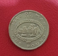 Wyspa Man 1 pound 1983 Peel Town