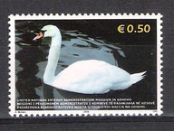 ONZ misja Kosovo 2006, zn. fauna, ptaki, łabędź