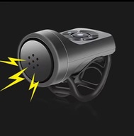 ELEKTRYCZNY DZWONEK ROWEROWY KLAKSON ALARM WODOODPORNY 120DB + KABEL USB