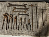 NARZĘDZIA Z PRL-u =CĘGI,KLUCZE PŁASKIE NASADOWE KOMBINERKI = STARE SOLIDNE