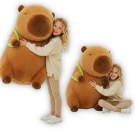 WIELKA MASKOTKA PLUSZAK PODUSZKA ZABAWKA 4w1 KAPIBARA Z PLECACZKIEM 100cm