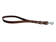 SMYCZ KRÓTKA DLA DUŻEGO PSA SKÓRZANA Z PRAWDZIWEJ SKÓRY WYTRZYMAŁA 20-50KG