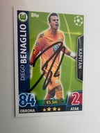 Karta topps match attax autograf Wolfsburg Champions League Diego Benaglio