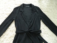 marynarka czarna z paskiem r. S