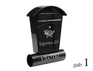 Stylowa naklejka na skrzynkę pocztową na listy adresową nazwa ulicy gab1