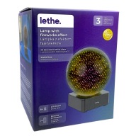 LAMPA KULA Z EFEKTEM FAJERWERKÓW LUSTRZANE SZKŁO