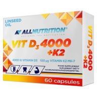 ALLNUTRITION VIT. D3 4000 IU + K2 60KAPS ODPORNOŚĆ